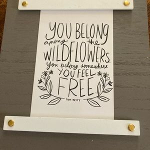 8x9.5 gray frame holds a 4x6 photo or the cards that comes with it